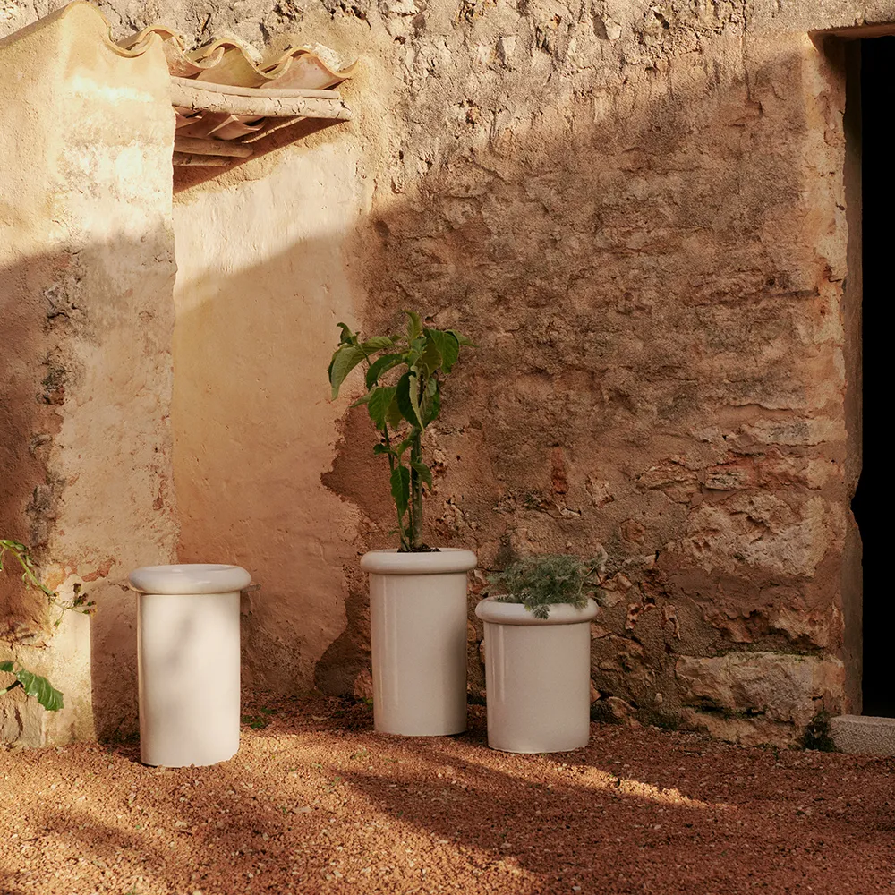 Rollo Kruka H46 cm White