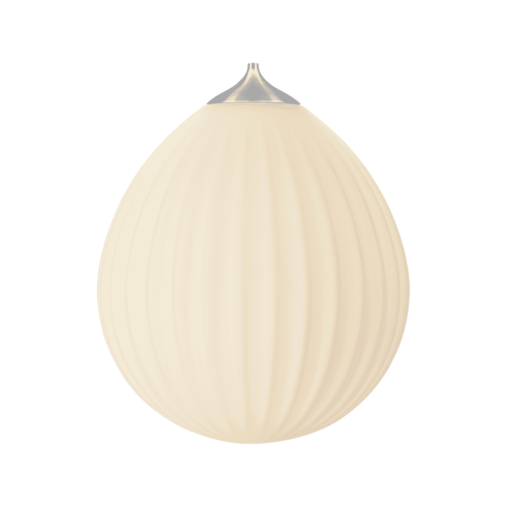 Around the World Lampskärm Ø35 cm White/Brushed steel