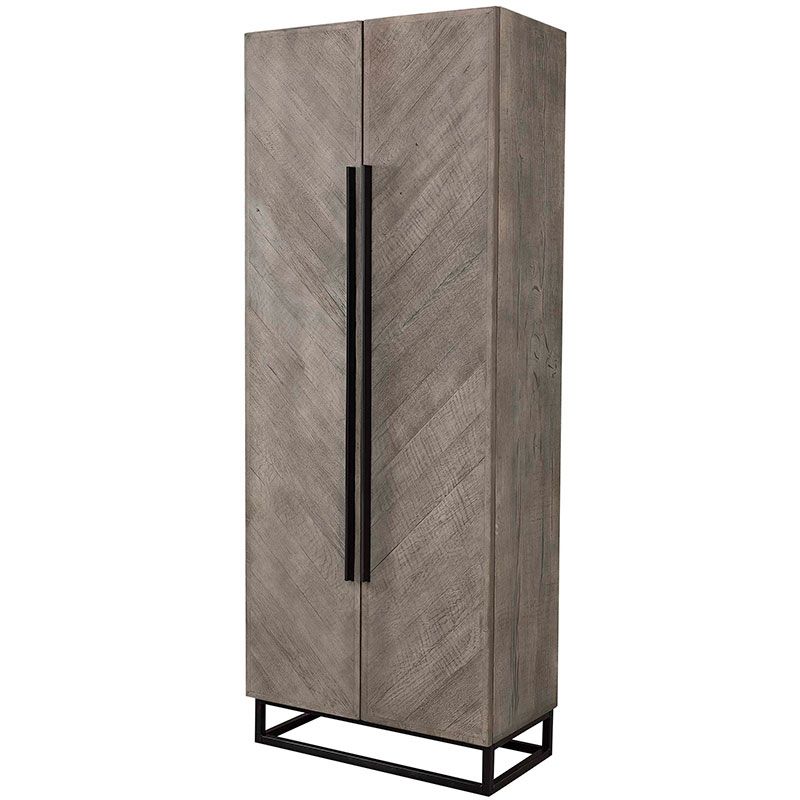 Vitrinskåp Vancouver Grå