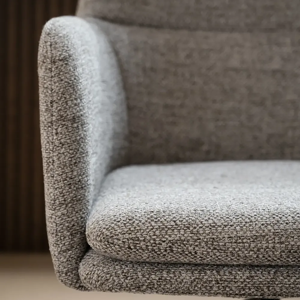 Gladstone karmstol mörkbeige