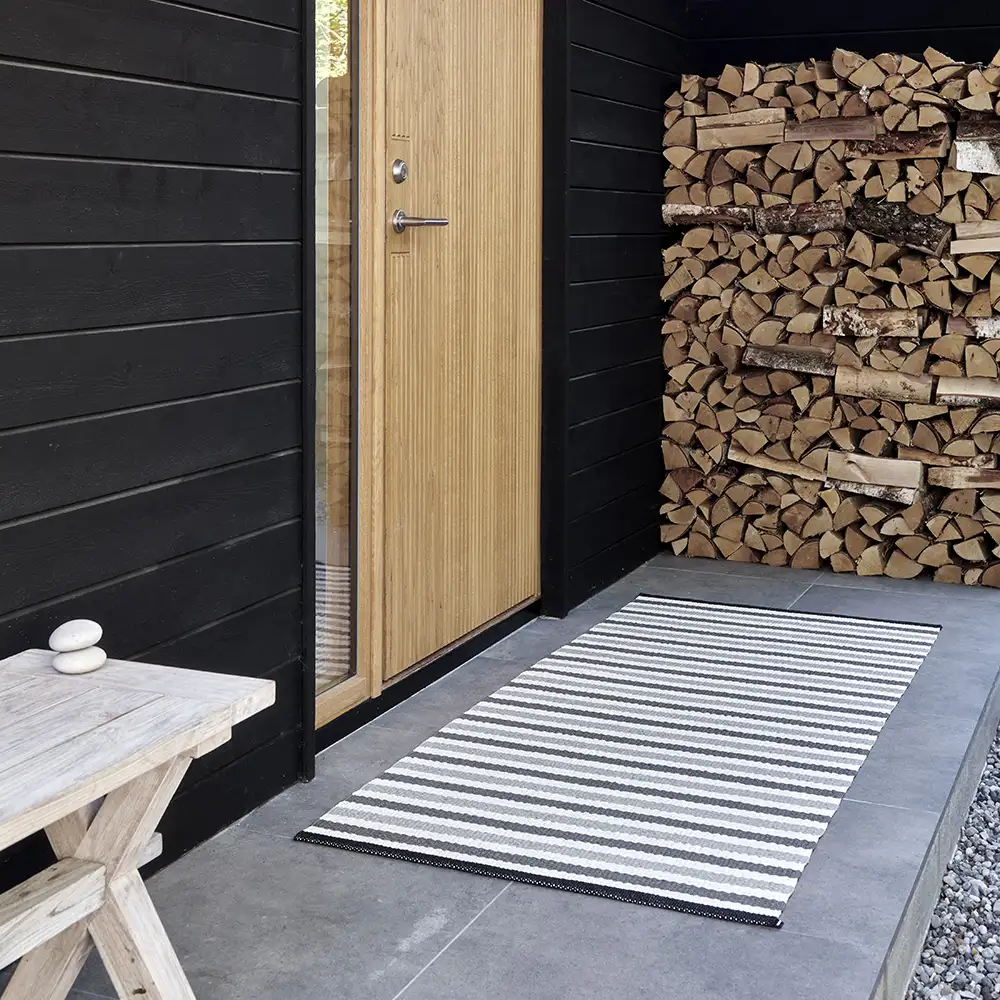 Teo matta 70x120 cm Warm Grey/Charcoal/Vanilla 