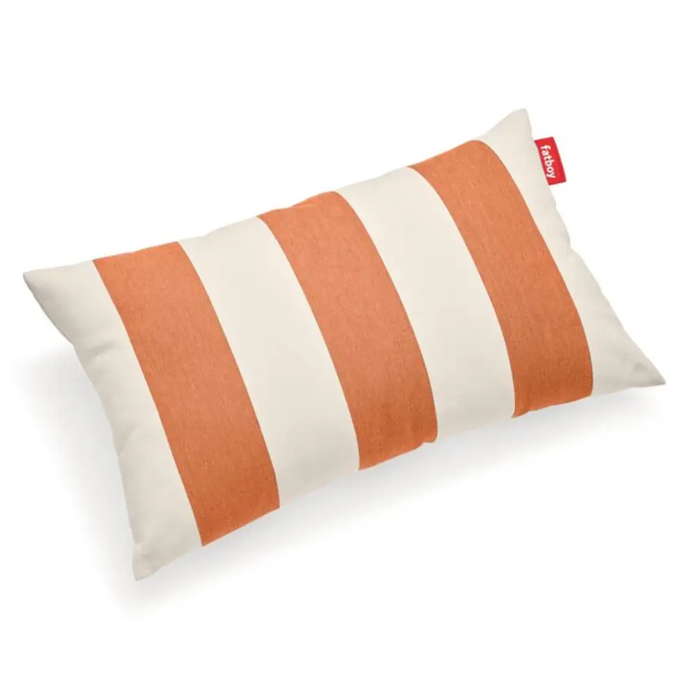 king kudde 66x40 cm stripe orange creme