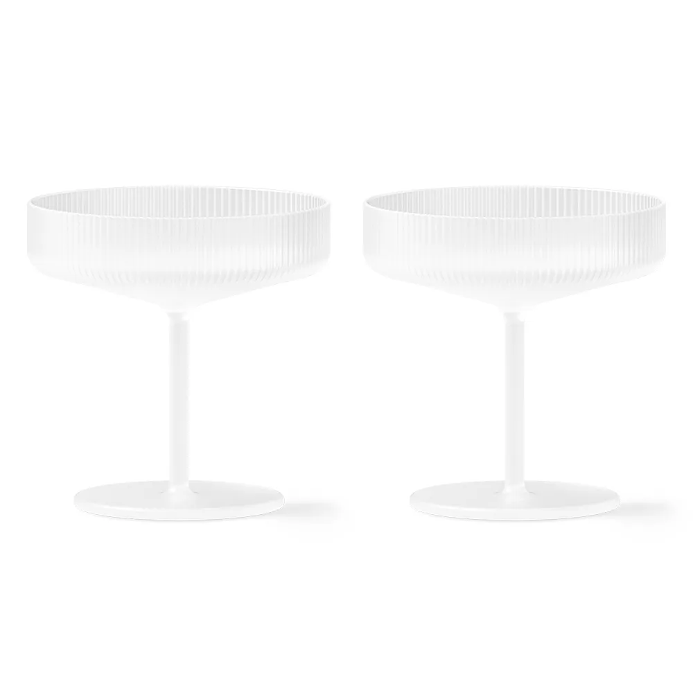 Ripple Champagneglas 2 st - Frosted