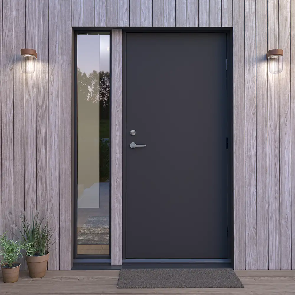 Moon vägglampa IP44 roststruktur LED