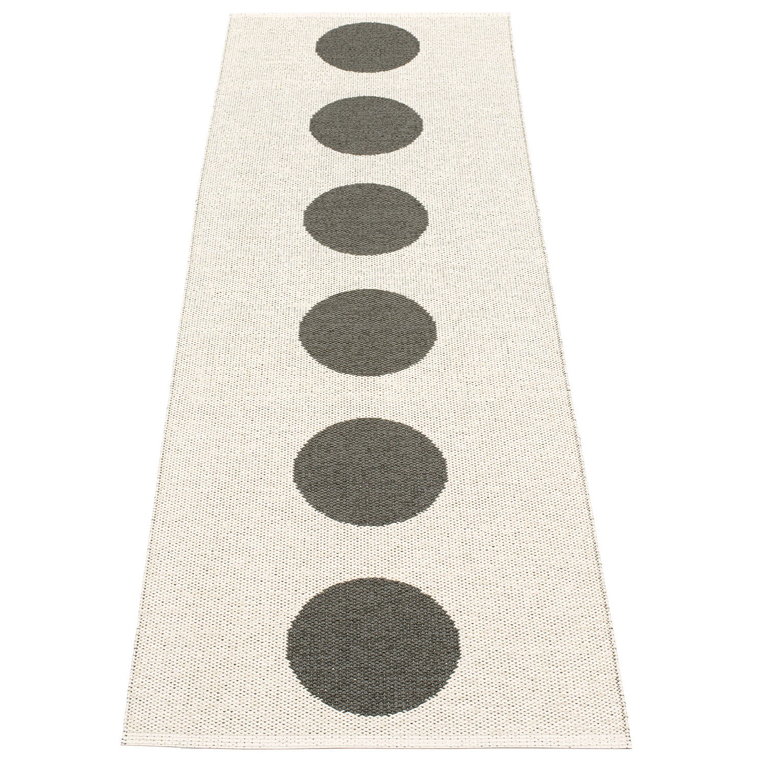 Vera matta 70x225 cm charcoal / vanilla 