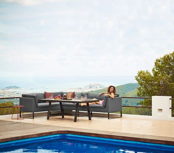 Flex 2-Sits Vänster Grå