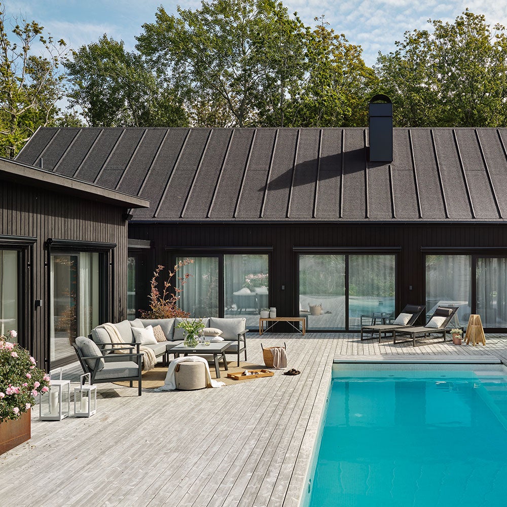 Samvaro höger+vänster avslut 2-sits antracit 