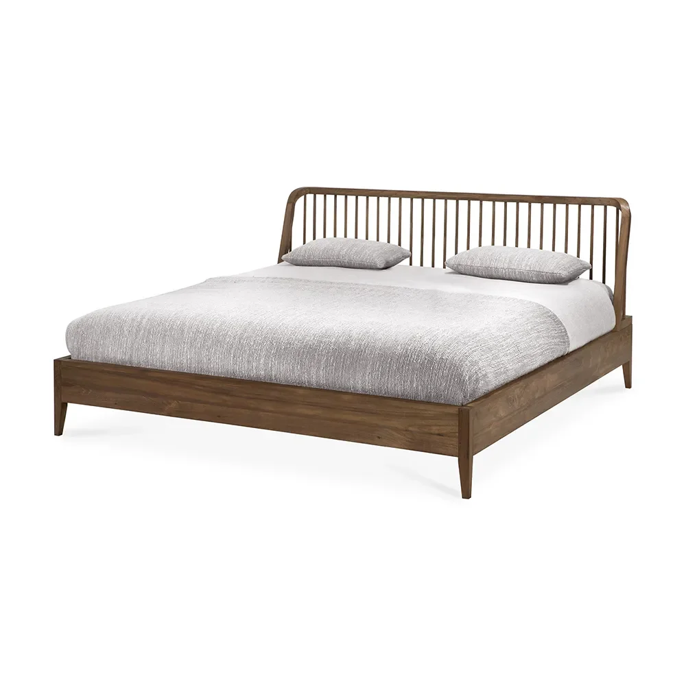 Spindle Sängram 180x200 Teak