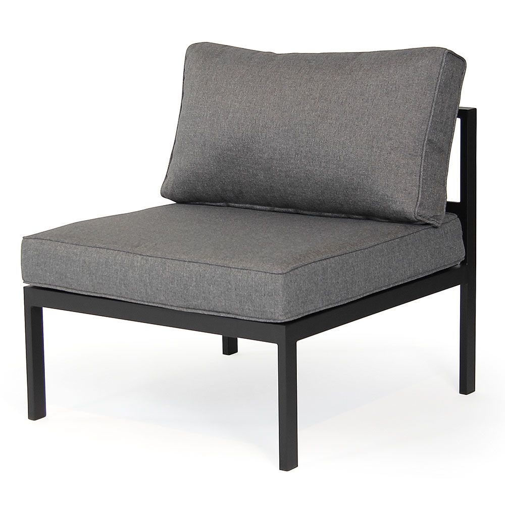 Leone mittdel svart/grå aluminium 