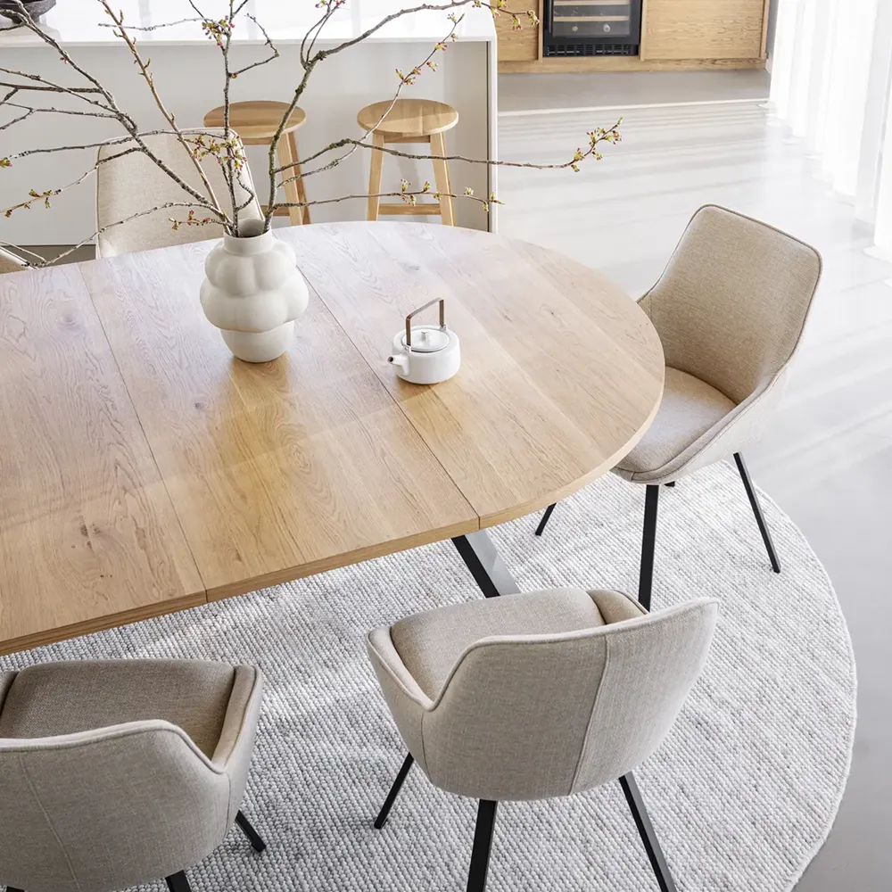 Maddock matbord Ø135 cm ek