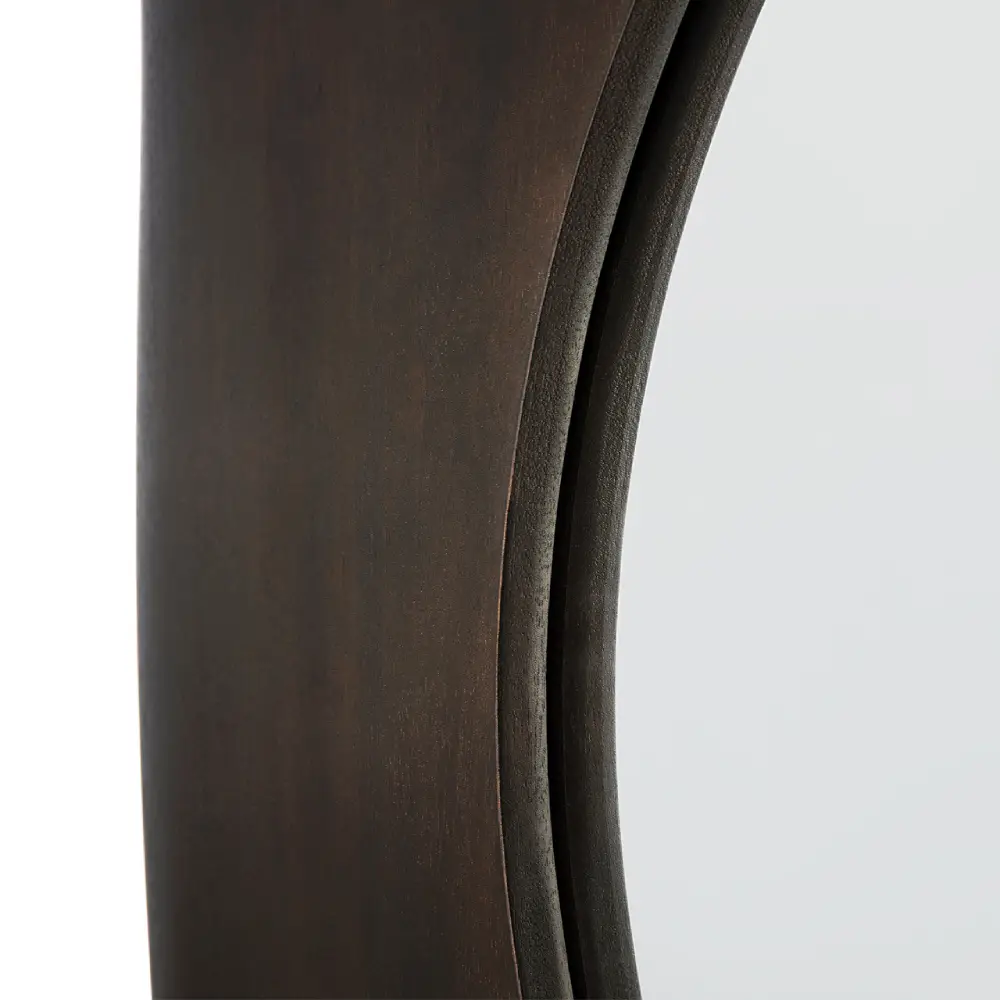 PI väggspegel 100x100 cm lackad mahogny