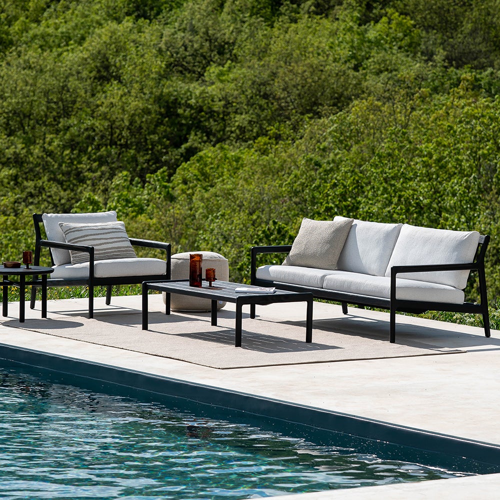 Jack 2-sits soffa Black/Off White