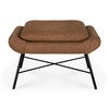 Barrow Fotpall - Copper fabric 