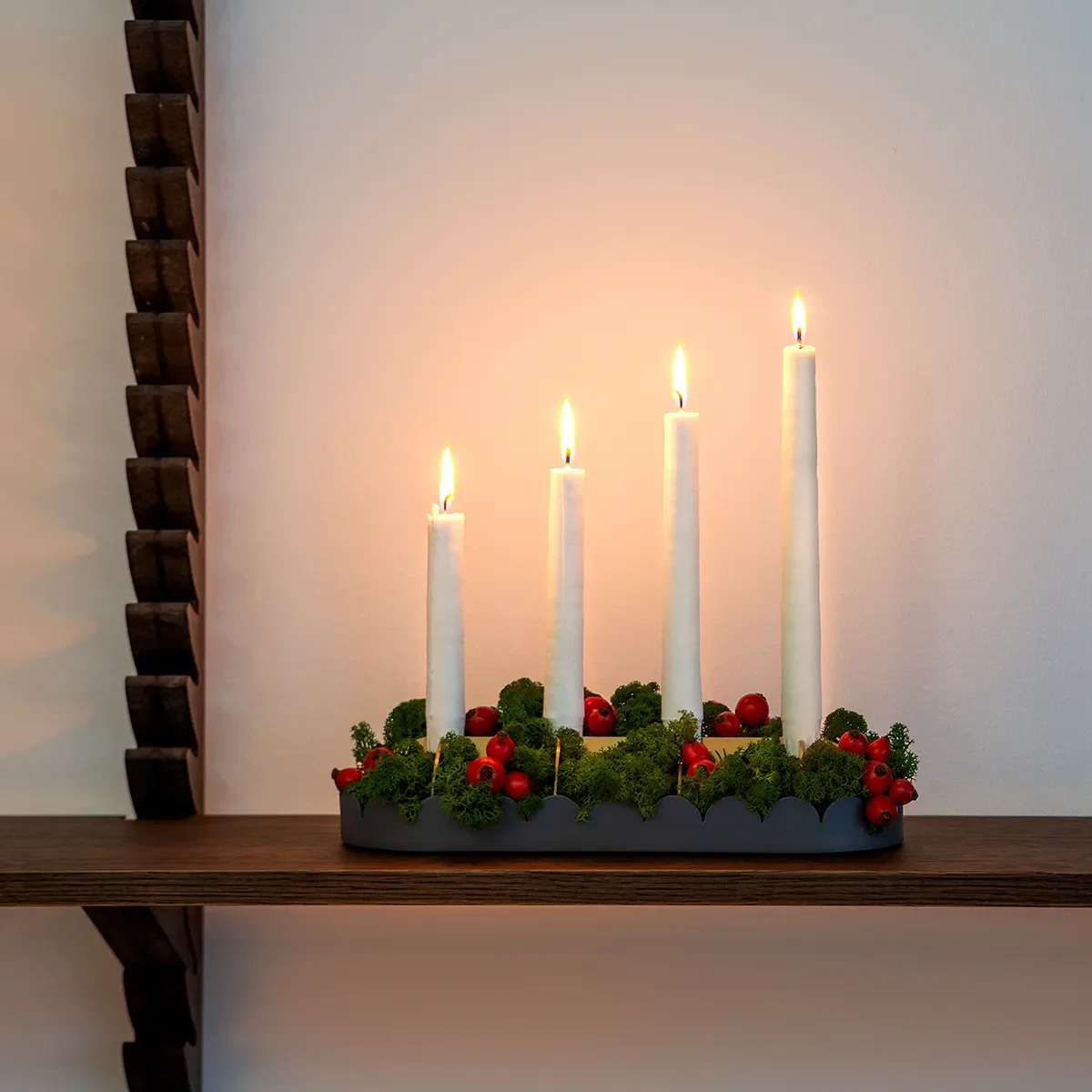 Adventsljusstake i mässig Fira