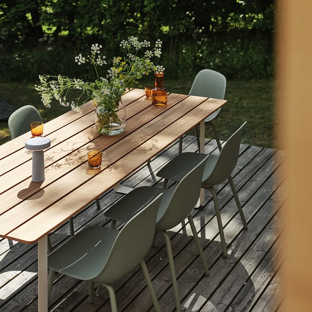 70/70 Matbord 225x90 cm Sapele Mahogany/Grey