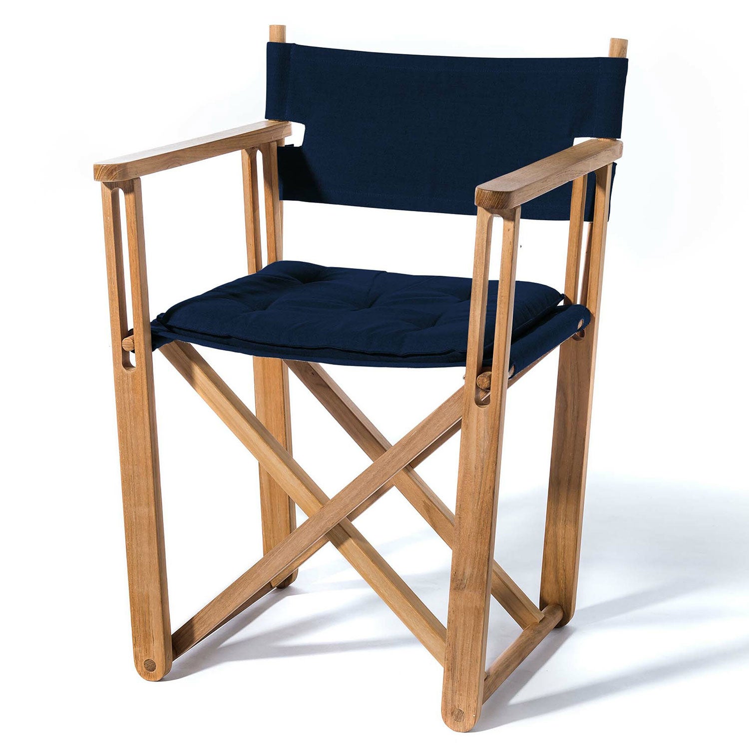 Kryss loungefåtölj teak 