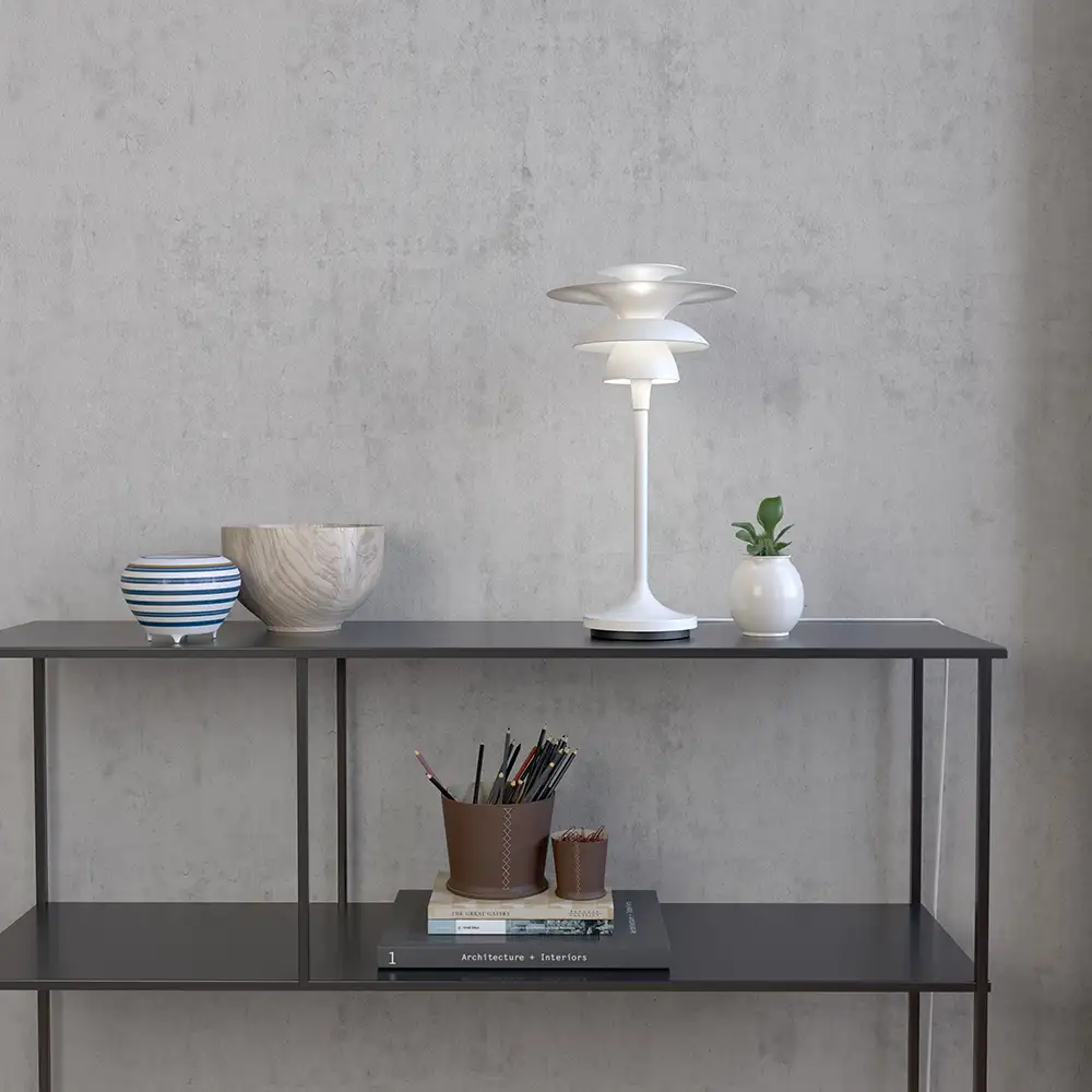 Picasso bordslampa 350 mm Mattvit