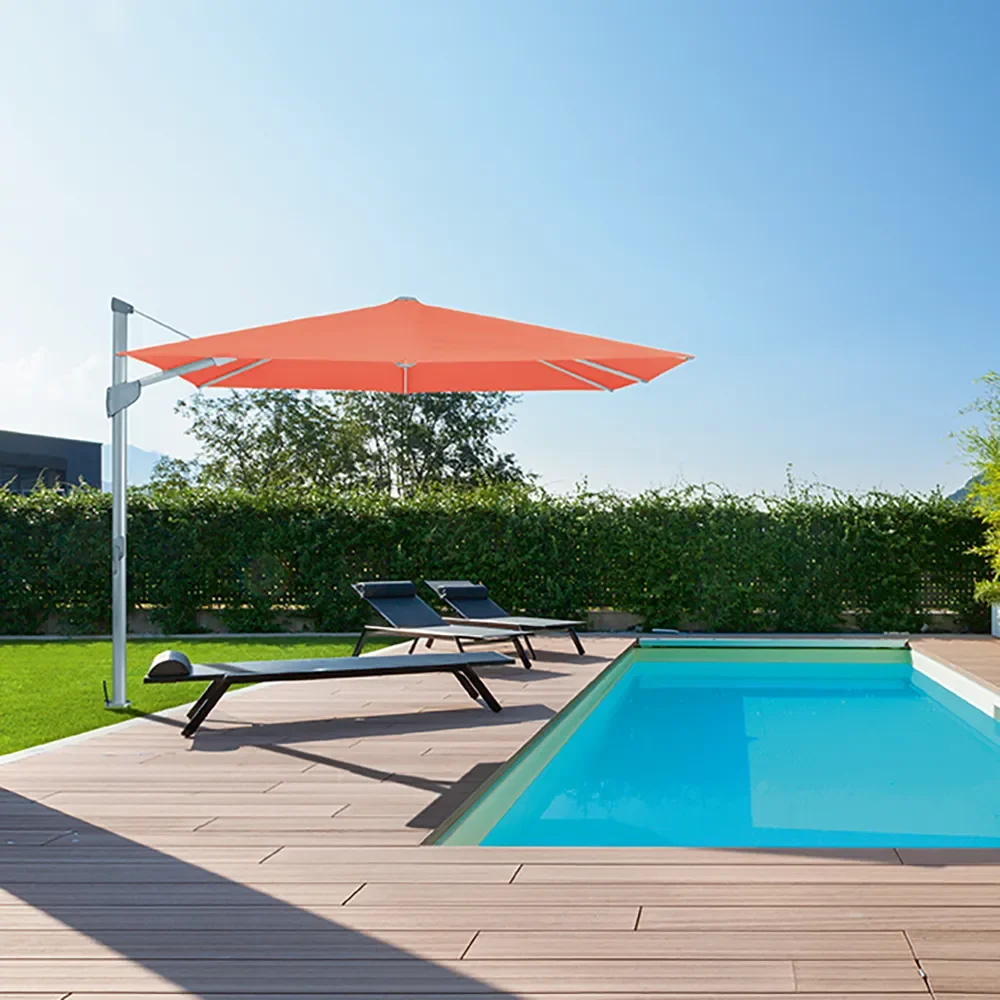 Fortano 300x300 cm parasoll alu Cat.5 581 Jade