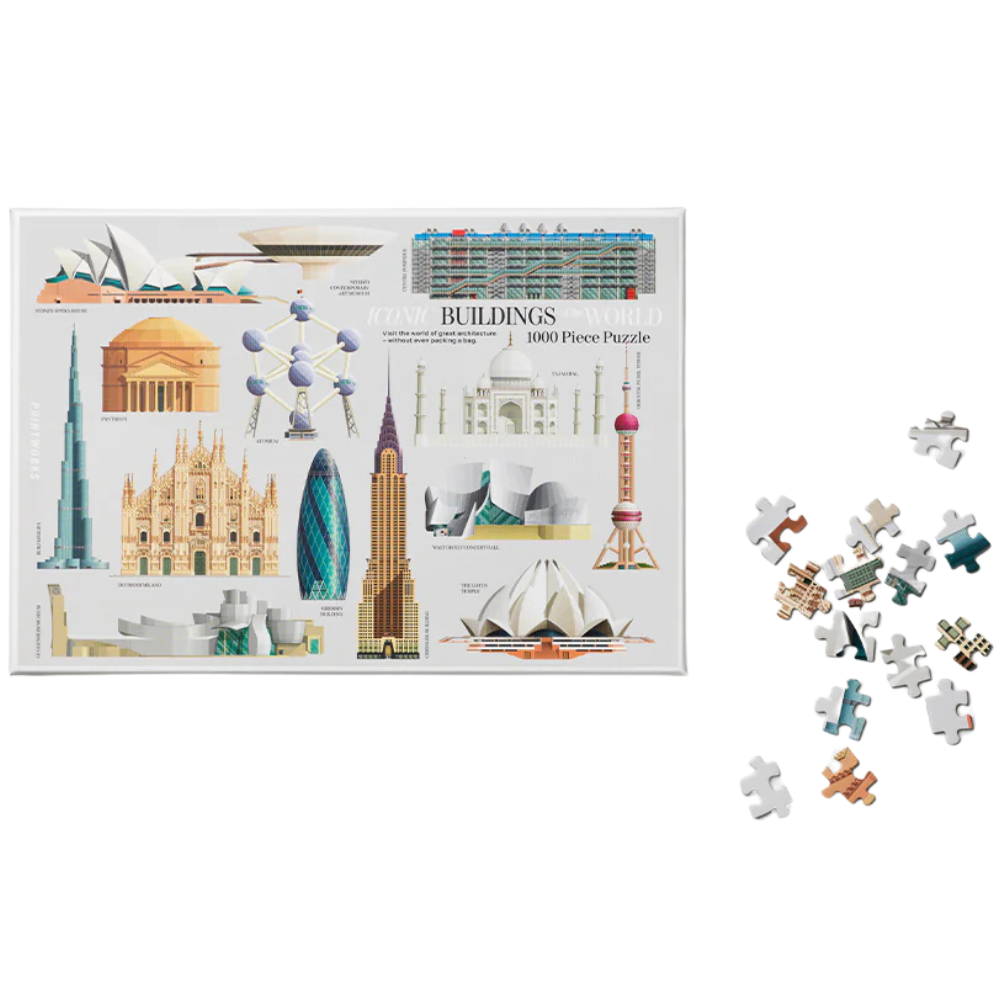 Pussel 1000 bitar Iconic Buildings