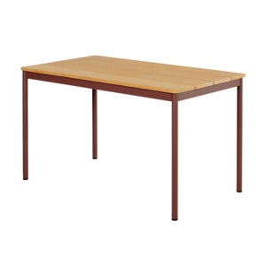 Nox Bistro matbord 70x125 cm Bambu/Zin Red
