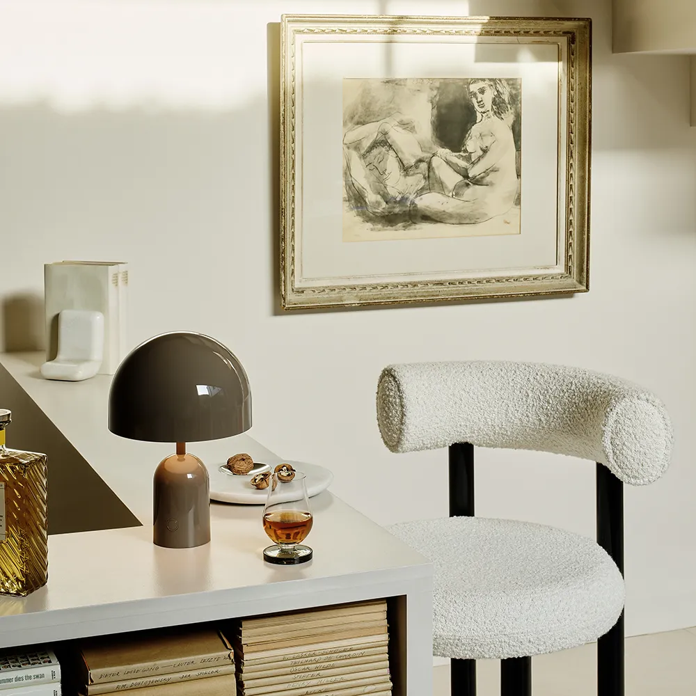 Bell Portabel lampa Taupe LED