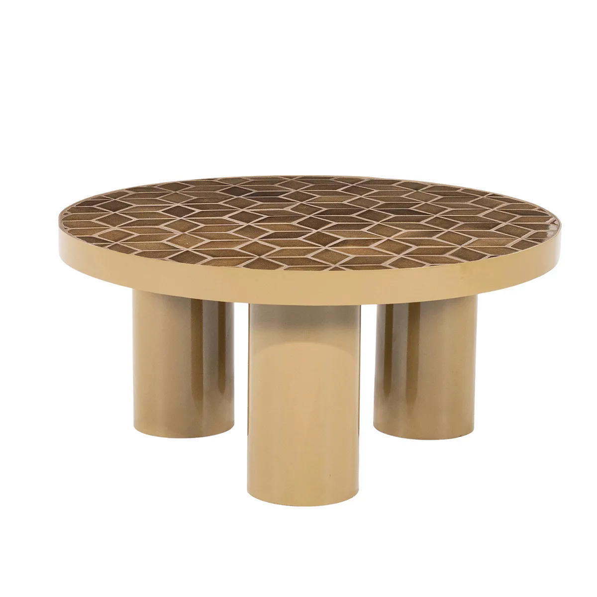 Soffbord Patterna med Skiva av mosaik Brown