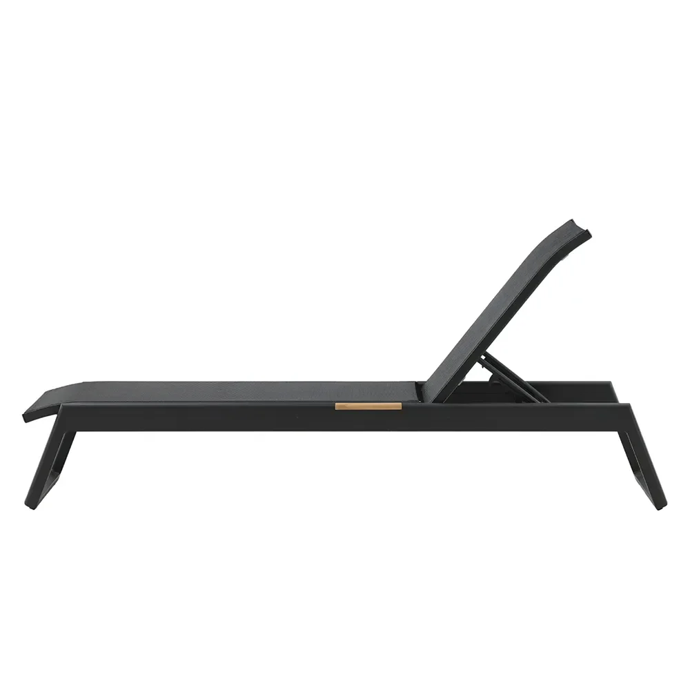 Mexico Solsäng Svart 2-pack 