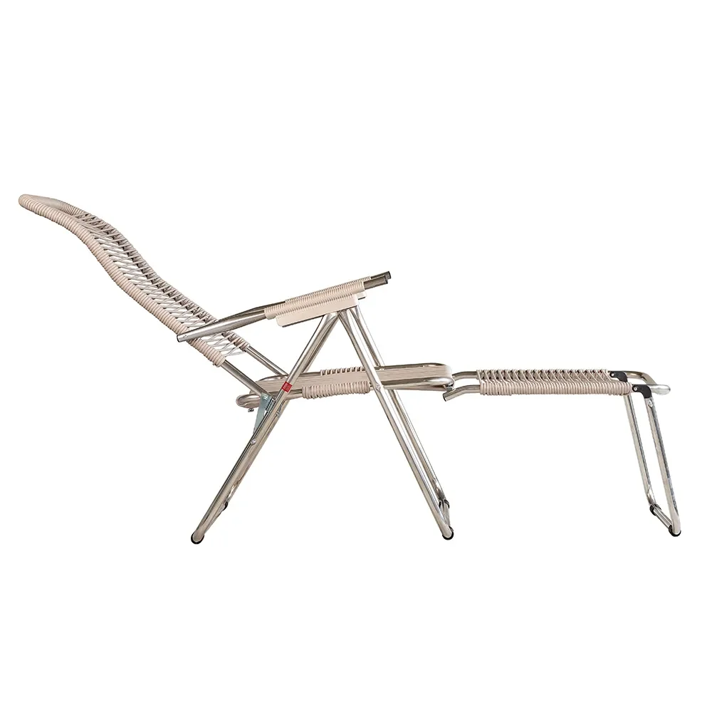 Spaghetti footrest taupe matt aluminium 