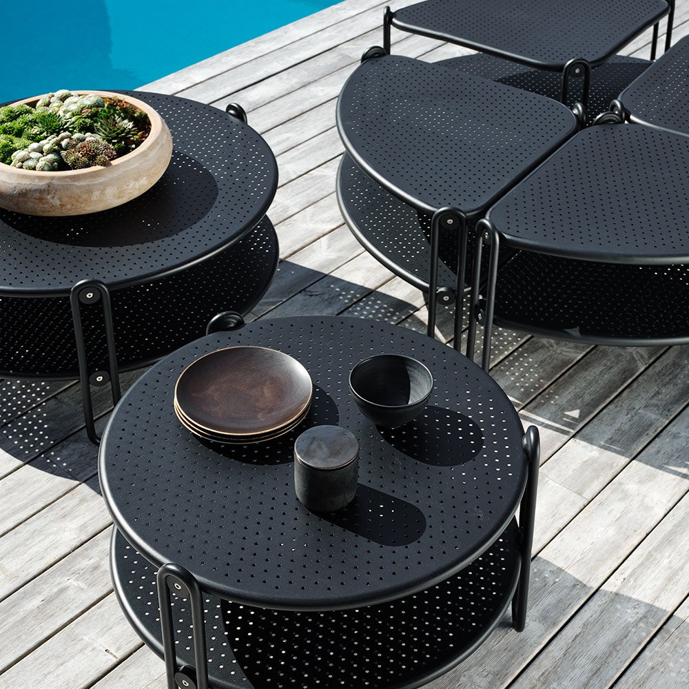 Blixt soffbord 85  cm svart 