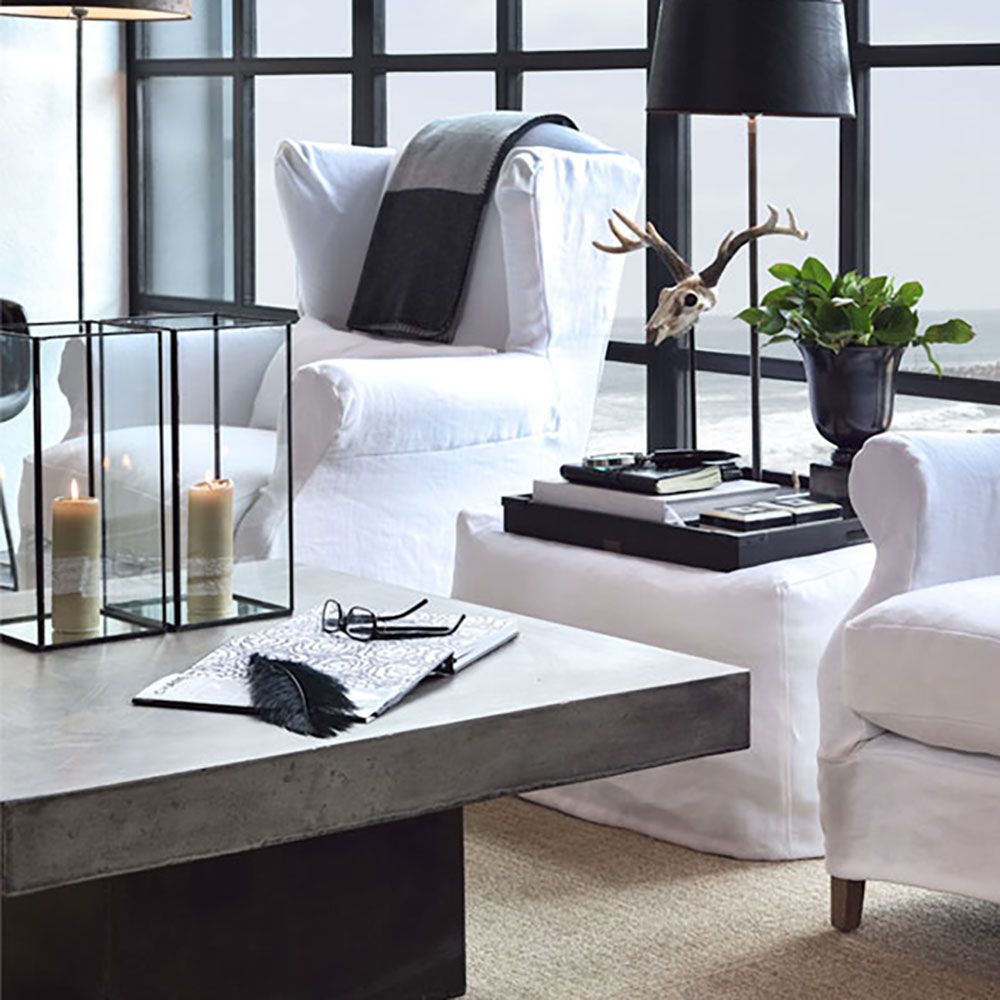 Campos Soffbord 75X150 Betong