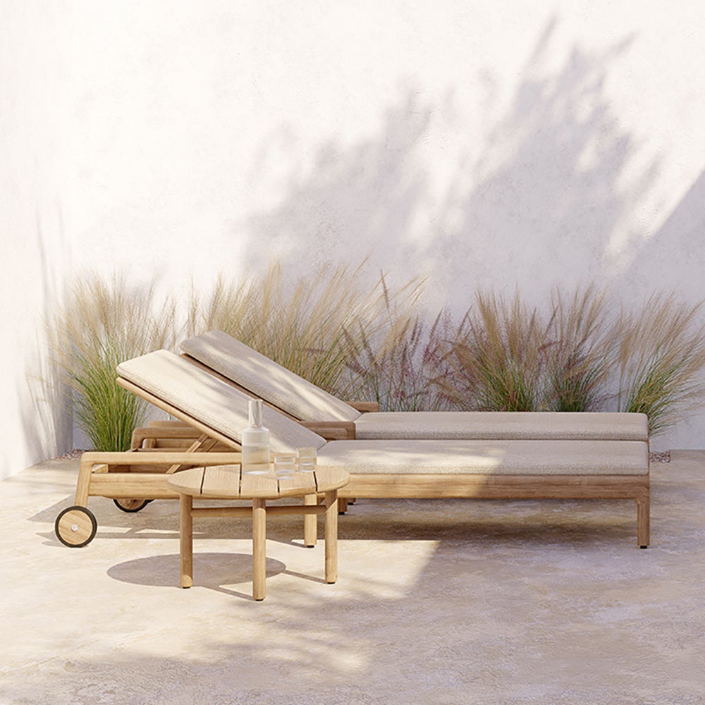 Quatro Sidobord Ø59 cm Teak