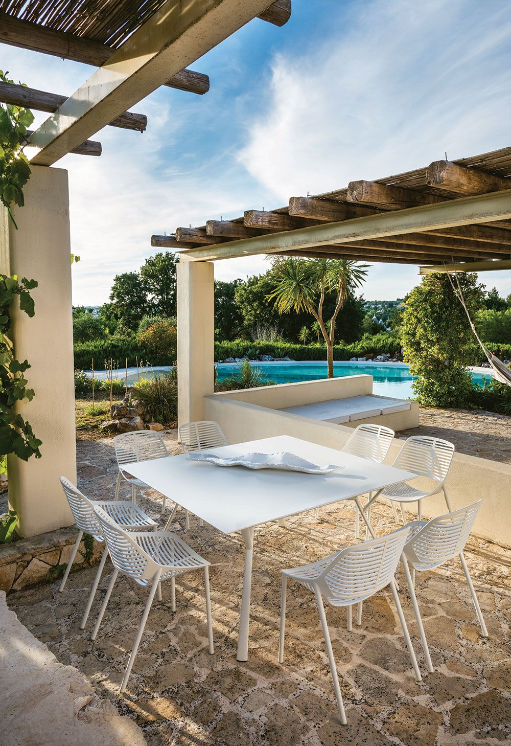 Forest matstol White 