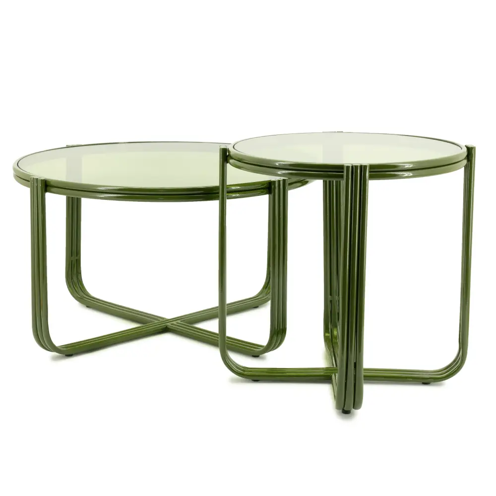 Groovy soffbord- green 63x63x35 cm