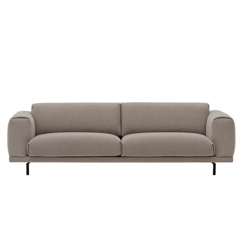 Rest Soffa 3-sits Metallbas Hearth 6/Black