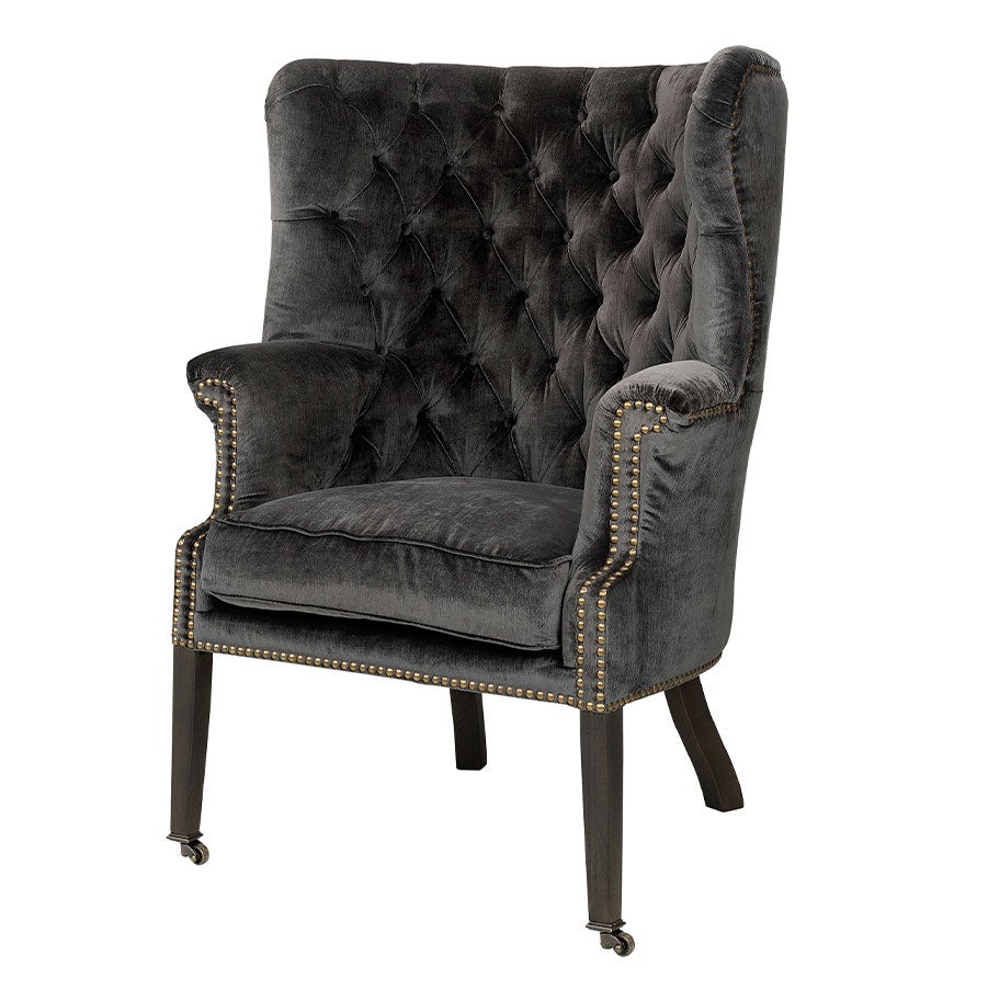 Churchtown Fåtölj Armchair Avanna Velvet Dark