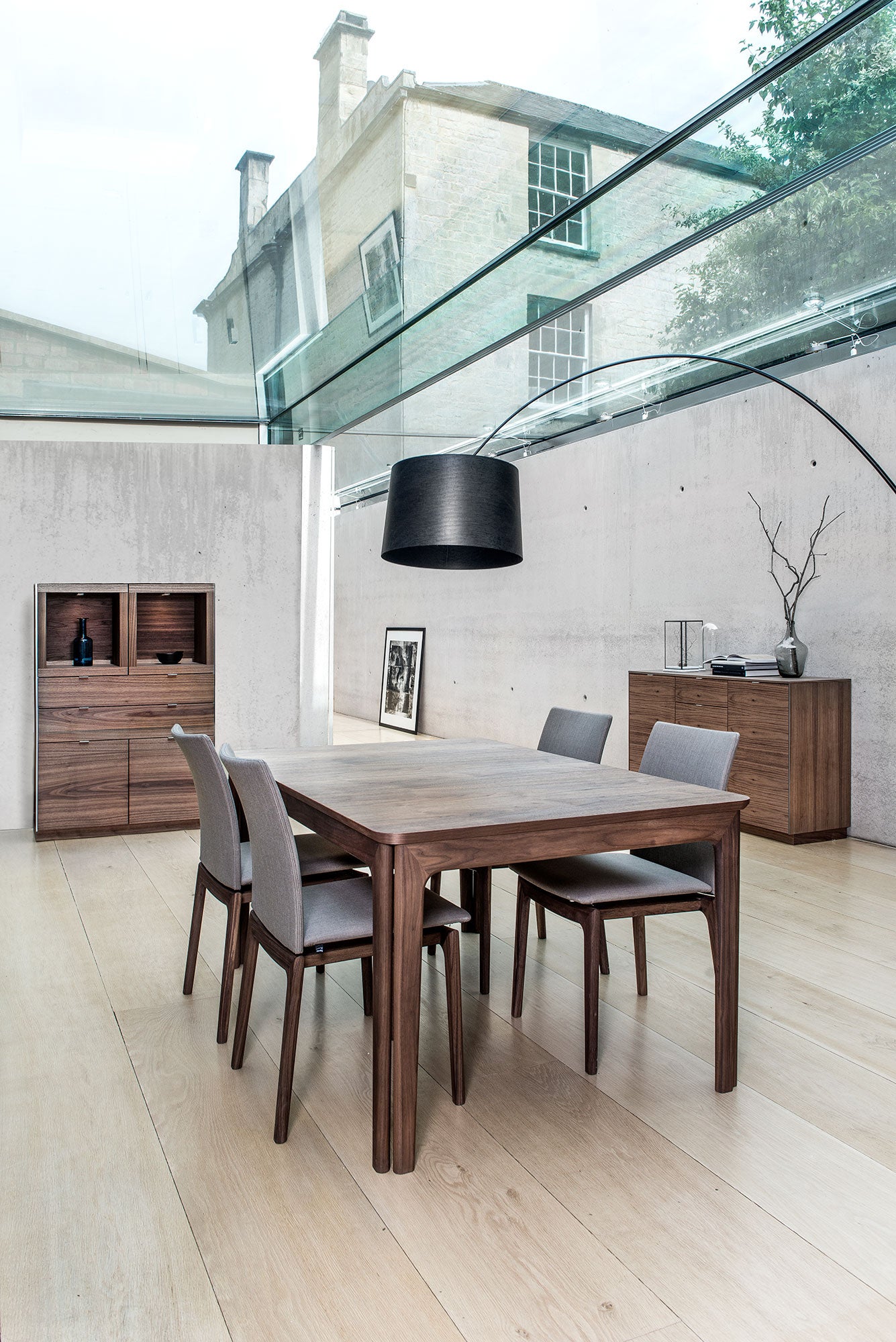 Sm26 Bord Valnöt Naturolja 155-308/359X101X74Cm 