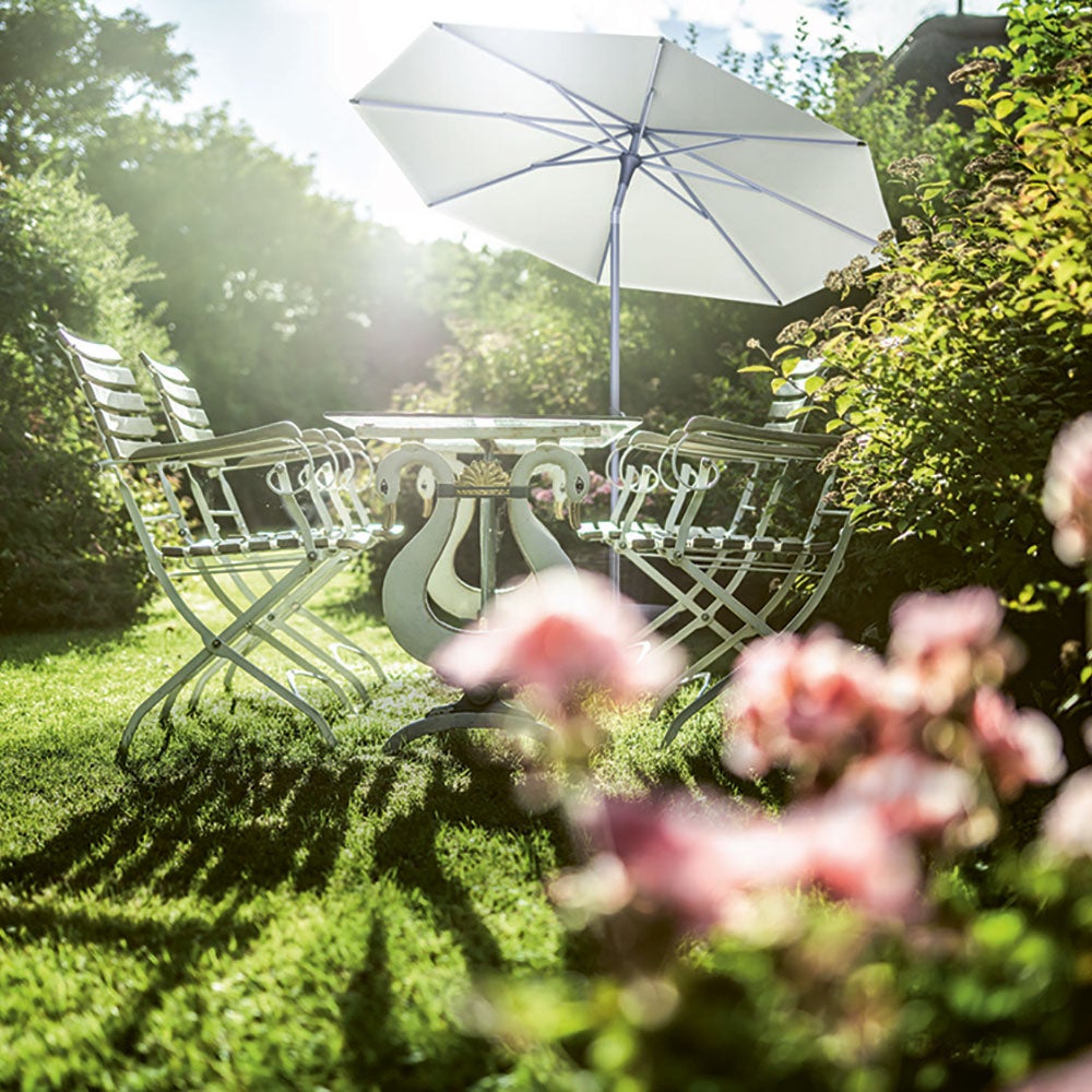 Alu-smart parasoll 200 cm Kat.4 461 Taupe 