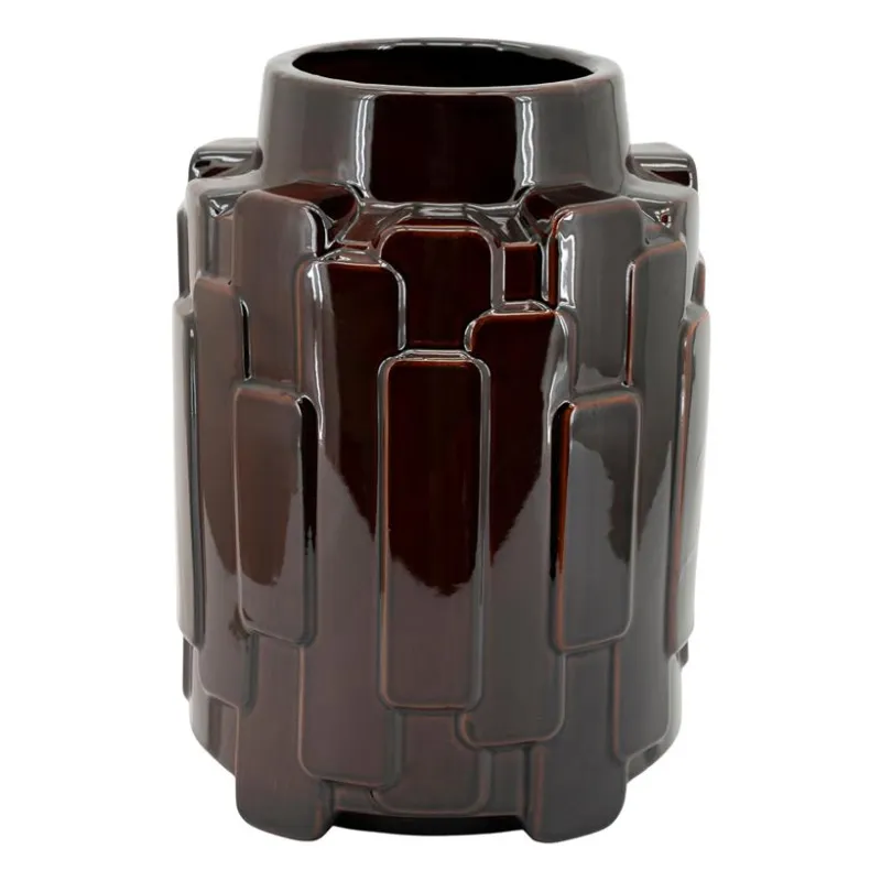 Geary large Vas 26,5x26,5x36 cm Lergods Brun