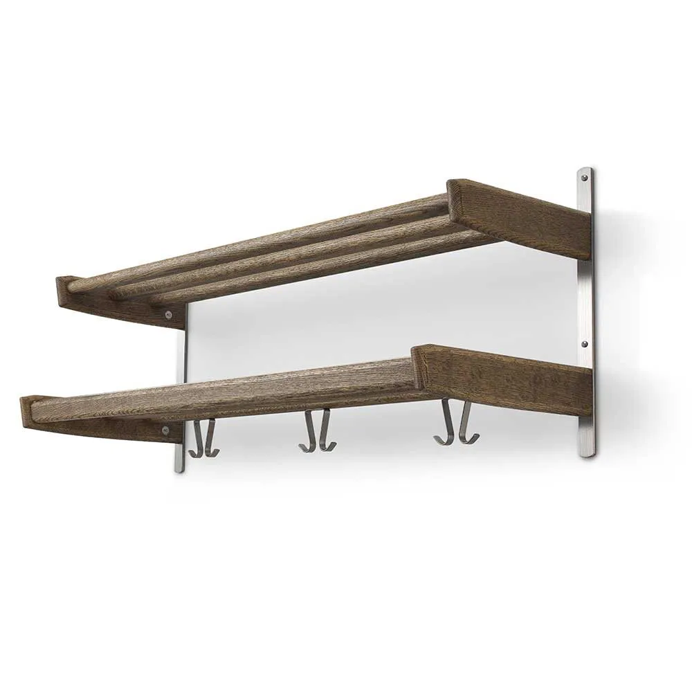 Meja Hatthylla 90 cm 2 hyllplan Rökt Ek