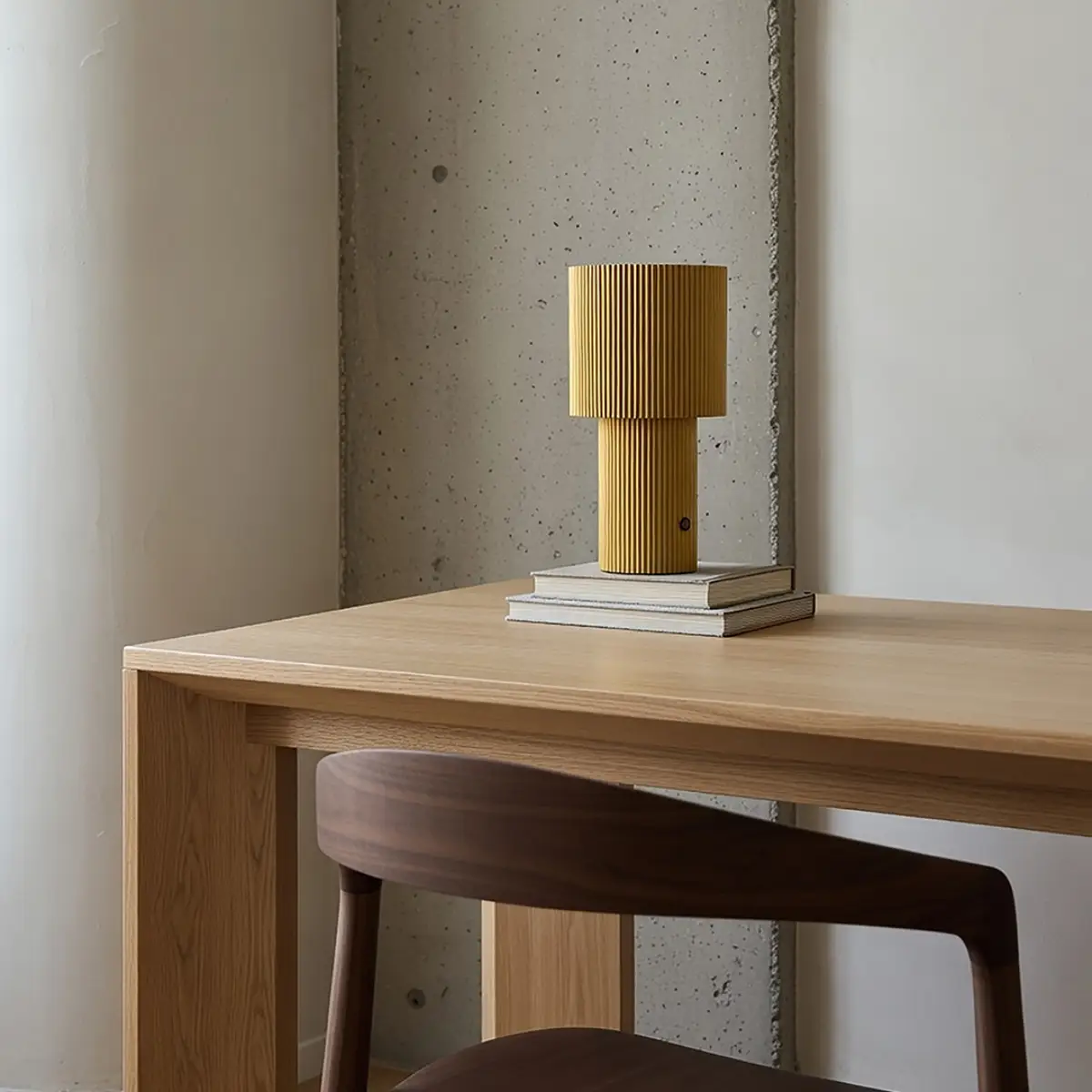 Bordslampa Iluma portabel Ø12,2xH22,1 cm Metall Guld
