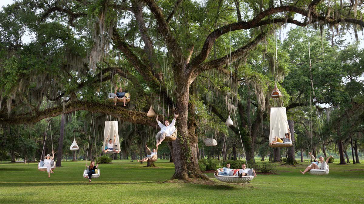 SwingMe Loungestol, natural 