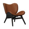 A Conversation Piece Loungestol Black Oak/Hope Leather Cognac