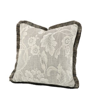 Serena Flower Kuddfodral med franskant 50x50 cm- Oyster
