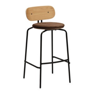 Curious Barstol Ek/Svart Teddy Brown