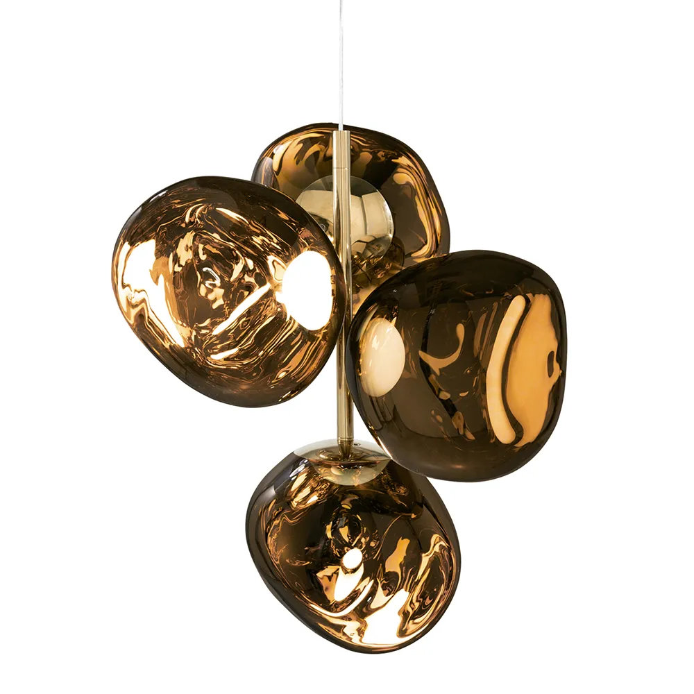 Melt Chandelier Mini Gold Takkrona LED