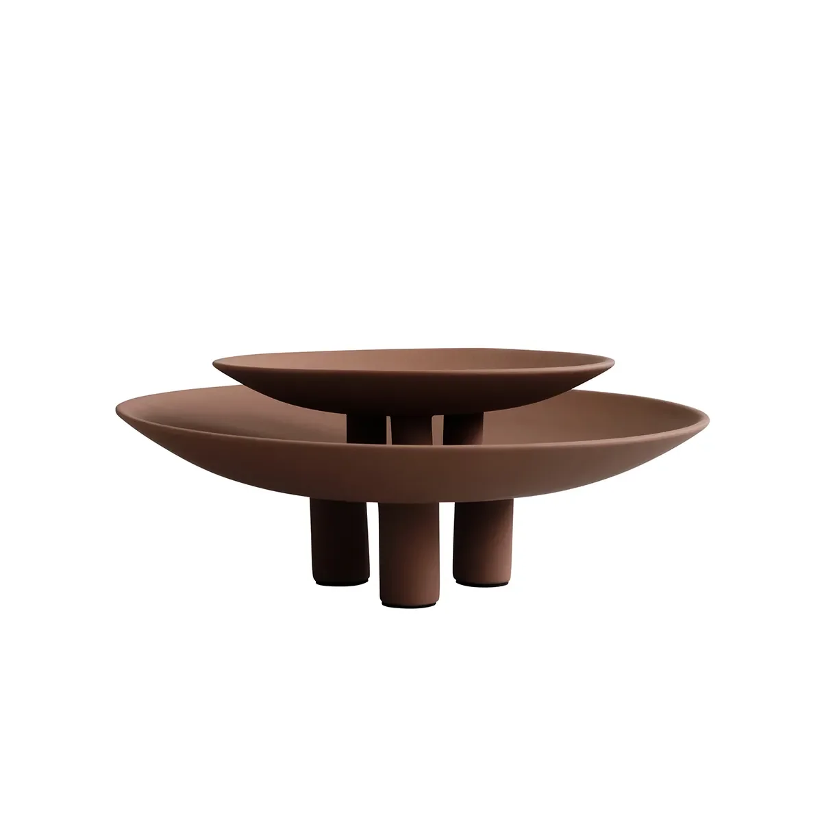 Handmålad dekorationsfat Duck Mini Almond Ø 30 cm