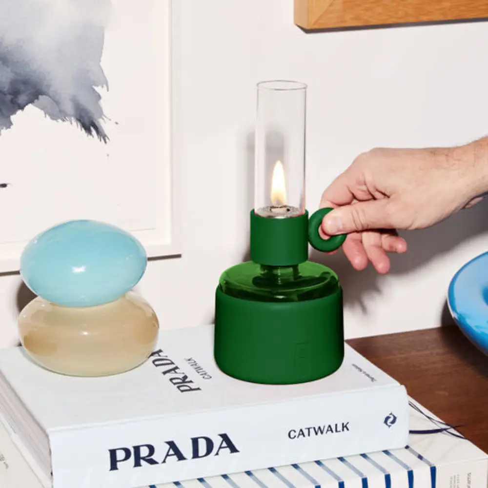 Flamtastique oljelampa XS deep green