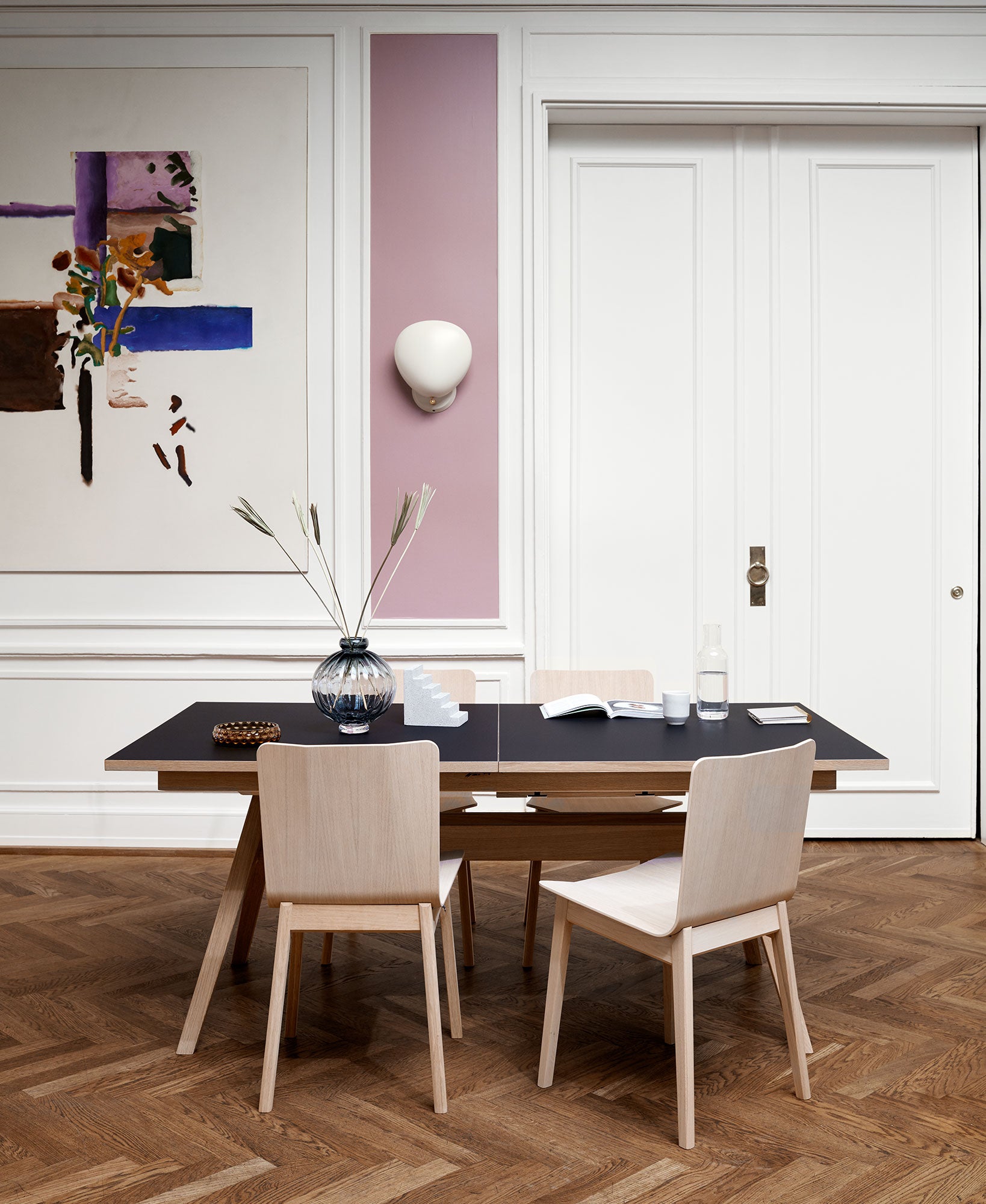 Sm11 Bord Svart Ek Lack 183-275X100X74Cm 