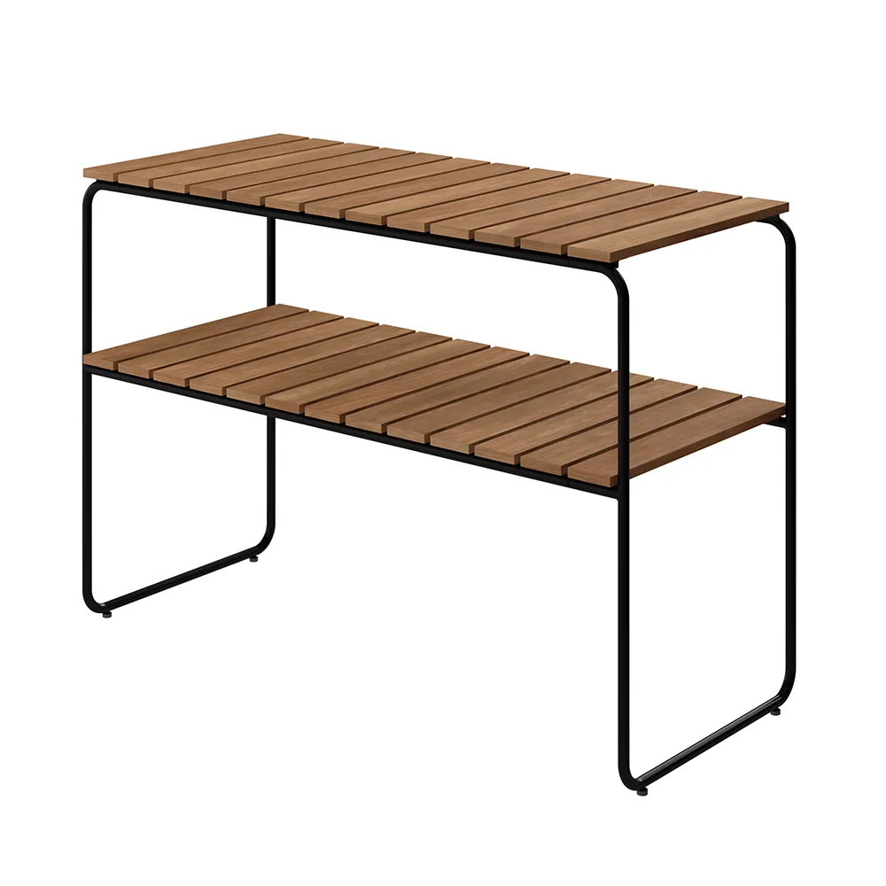 L105 avlastningsbord teak / svart