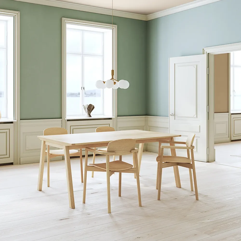 SM140 Matbord 100x174 cm Massiv Ek Vitoljad